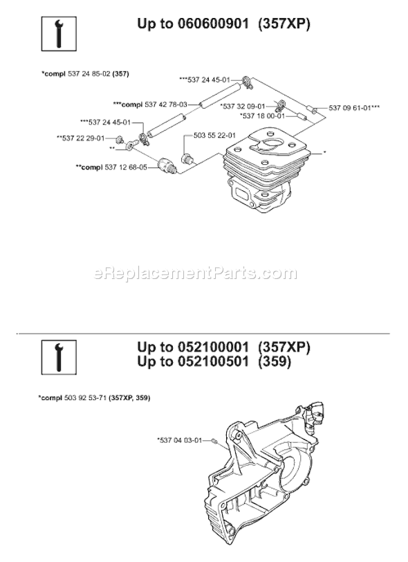 Husqvarna 359 EPA (2006-02) Chainsaw Page J Diagram