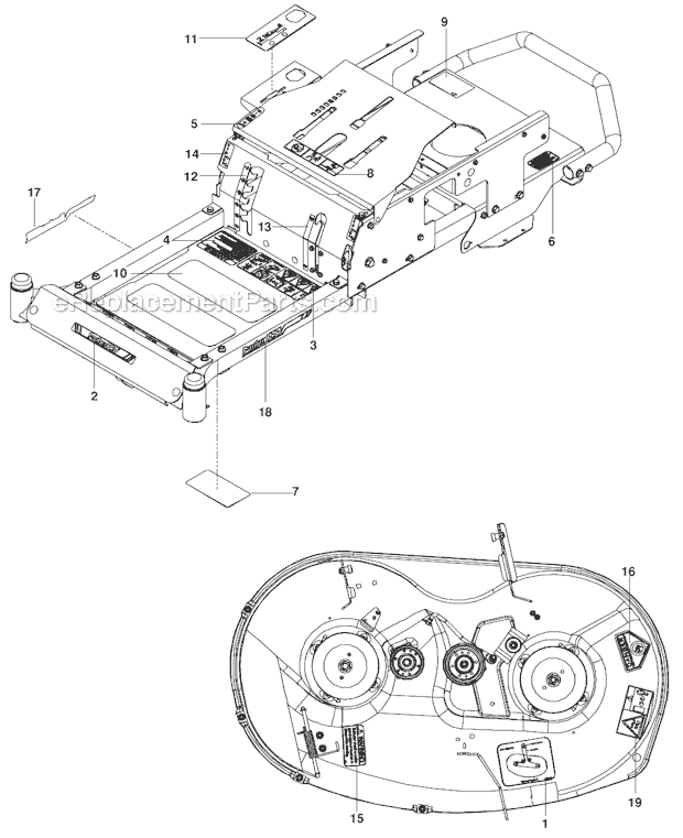 Poulan 380ZX Lawn Tractor Page J Diagram