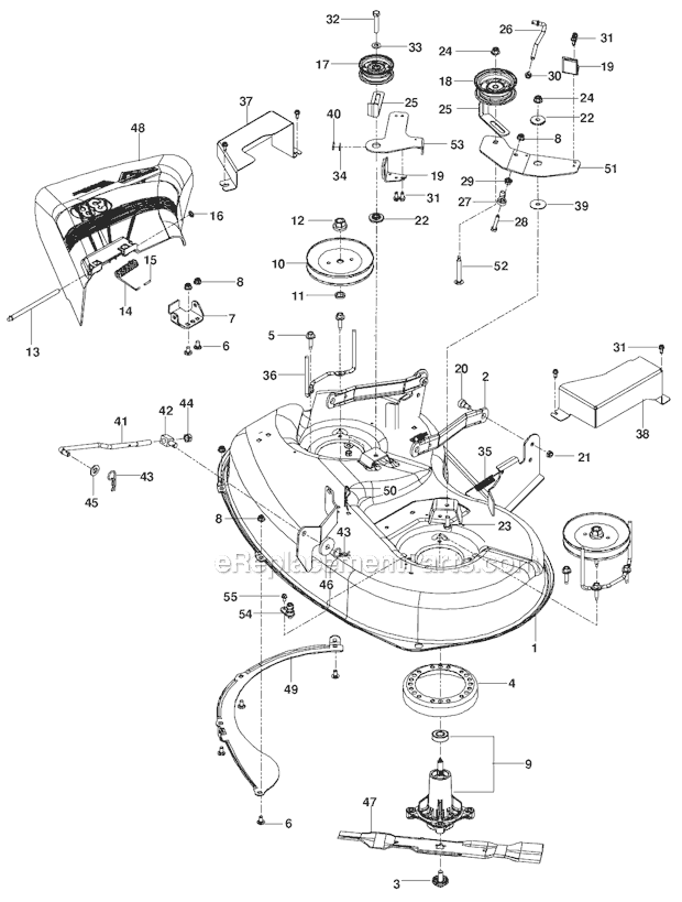 Poulan 380ZX Lawn Tractor Page H Diagram