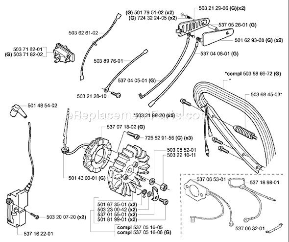 Husqvarna 385XP EPA (2003-10) Chainsaw Page I Diagram