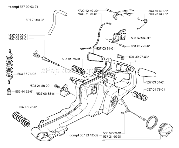 Husqvarna 385XP EPA (2005-03) Chainsaw Page I Diagram