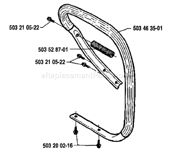 Husqvarna 394 (1992-01) Chainsaw Page E Diagram