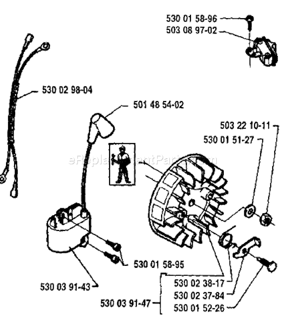 Husqvarna 41 (1994-05) Chainsaw Page D Diagram