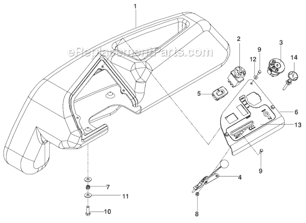 Poulan 460ZX Lawn Tractor Page F Diagram