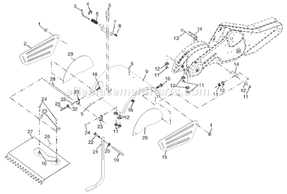 Husqvarna 500 HRTT A (954329318) (2003-11) Tiller Page F Diagram