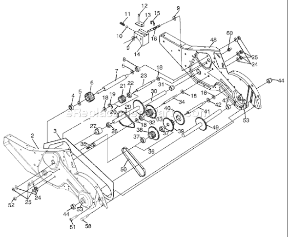 Husqvarna 500 HRTT A (954329318) (2003-11) Tiller Page G Diagram