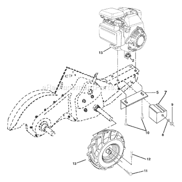 Husqvarna 500 RTT (96093000100) (2004-11) Tiller Page D Diagram