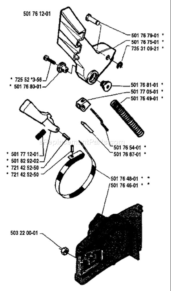 Husqvarna 50 (1983-01) Chainsaw Page C Diagram