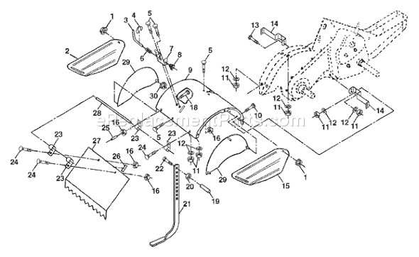 Husqvarna 550 CRTT (954140065A) (1998-02) Tiller Page F Diagram