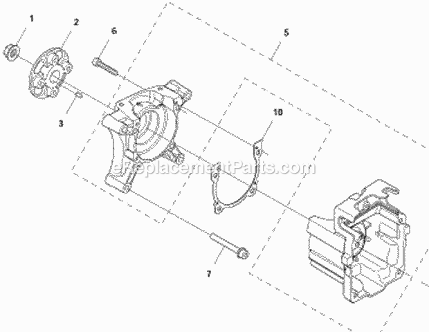 Husqvarna 570BTS (2011-05) 65.6cc 2-Cycle Backpack Leaf Blower Crankcase Diagram