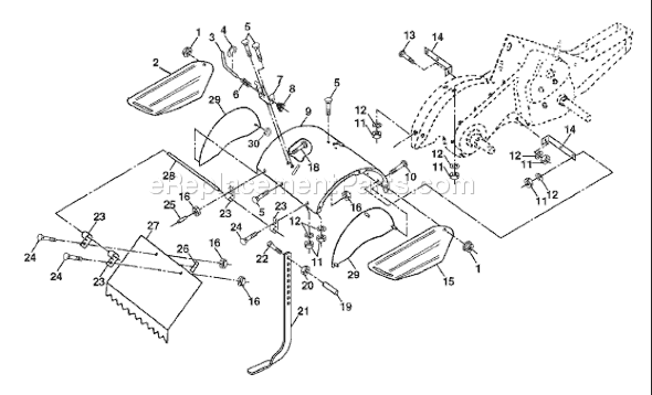 Husqvarna 600 CRT (954140070B) (1999-04) Tiller Page F Diagram