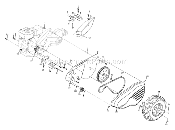 Husqvarna 650 RTT (96093000200) (2005-08) Tiller Page C Diagram