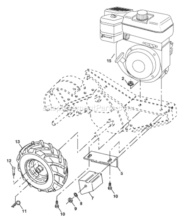 Husqvarna 650 RTT (96093000200) (2005-08) Tiller Page D Diagram