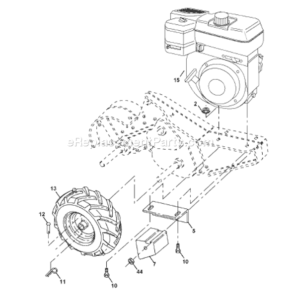 Husqvarna 650 RTT (96093000202) (2008-01) Tiller Page D Diagram