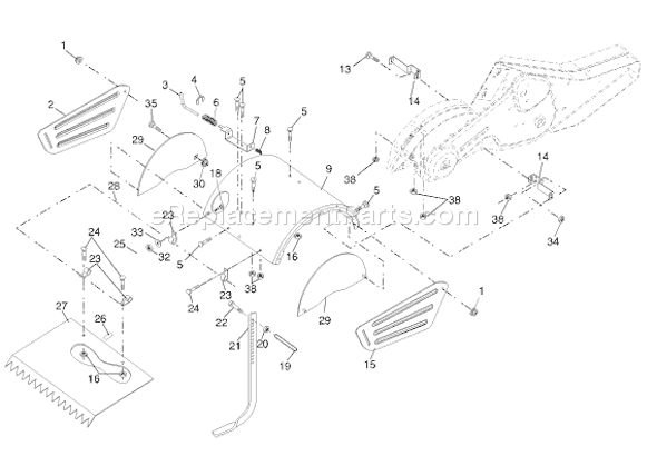 Husqvarna 650 RTT (96093000202) (2008-01) Tiller Page F Diagram