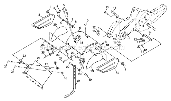 Husqvarna 650 RTT A (954329172) (2003-01) Tiller Page F Diagram