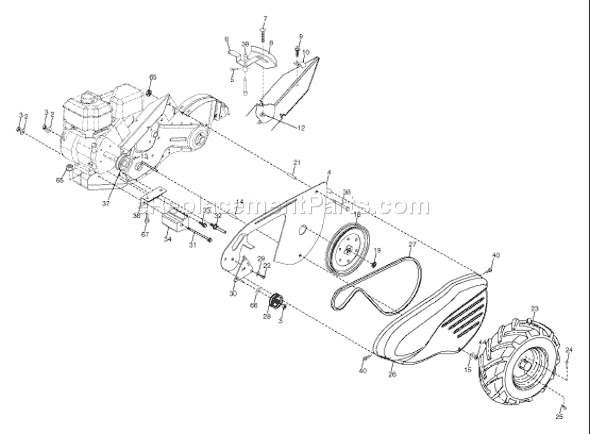 Husqvarna 700 DRT (96093000400) (2006-02) Tiller Page C Diagram