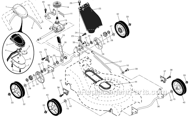 Husqvarna 917377230 Rotary Lawn Mower Page D Diagram