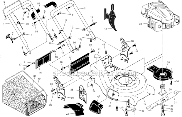 Husqvarna 917377230 Rotary Lawn Mower Page E Diagram