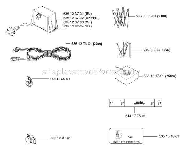 Husqvarna Auto Mower (Generation 2) (2006-01) Lawn Mower Page E Diagram