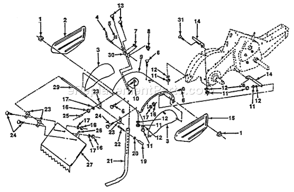 Husqvarna CRT 50 (HRT5A) (1990-01) Tiller Page D Diagram