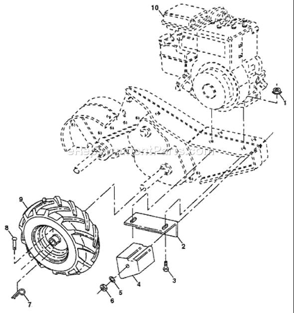 Husqvarna CRT 50 (HRT5D) (1993-01) Tiller Page C Diagram