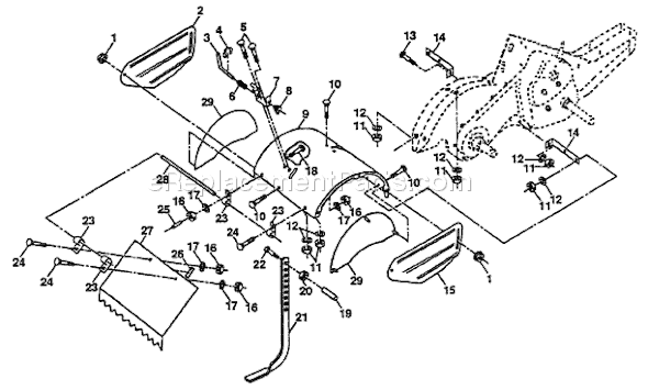 Husqvarna CRT 50 (HRT5D) (1993-01) Tiller Page E Diagram