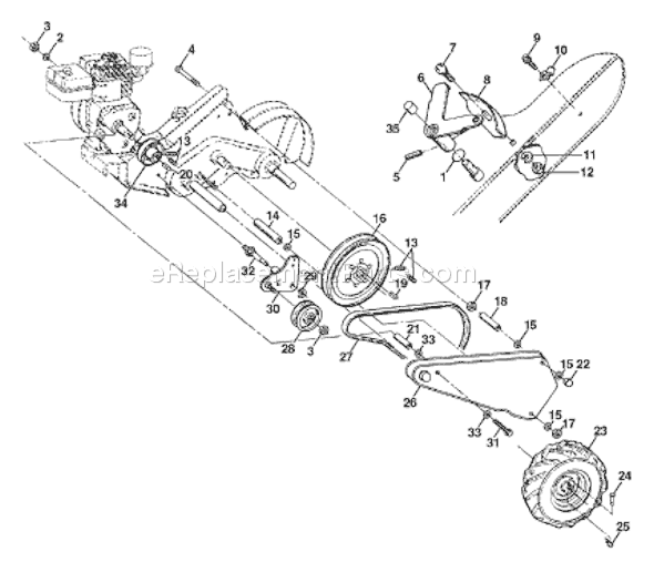 Husqvarna CRT 81 (954001152A) (1994-07) Tiller Page C Diagram