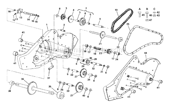 Husqvarna CRT 83 (954140066C) (1999-09) Tiller Page G Diagram