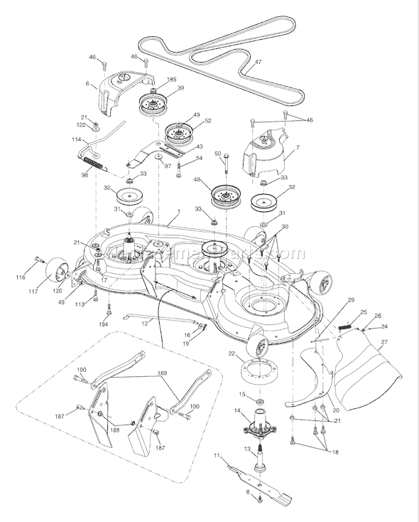 Husqvarna GTH 2448 T (96043000901) (2006-06) Ride Mower Page F Diagram