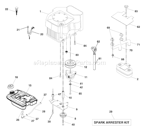 Husqvarna GTH 2548 (LOGT25H48B) (954572134) (2004-02) Ride Mower Page D Diagram