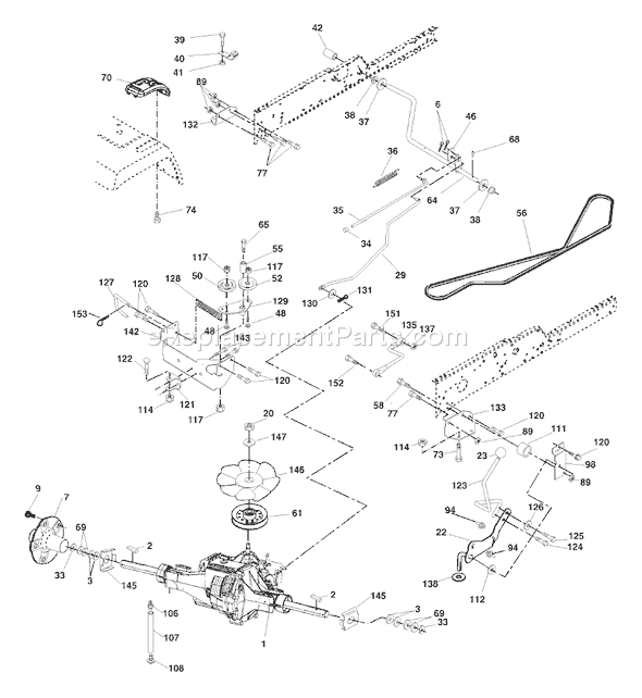 Husqvarna GTH 2548 (LOGT25H48B) (954572134) (2004-02) Ride Mower Page E Diagram