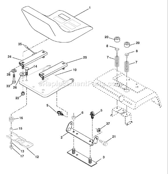 Husqvarna GTH 2548 (LOGT25H48B) (954572134) (2004-02) Ride Mower Page H Diagram