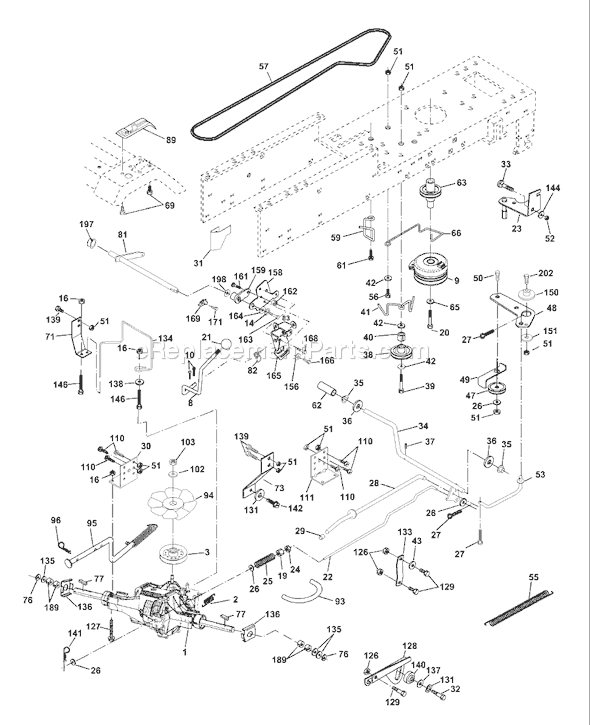 Husqvarna GTVH 205 (954140102B) (2000-03) Ride Mower Page C Diagram