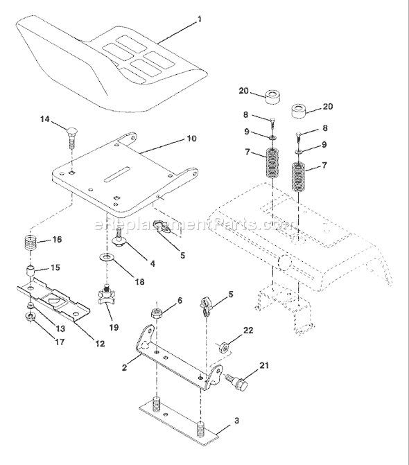 Husqvarna GT 200 (1995-06) Ride Mower Page H Diagram