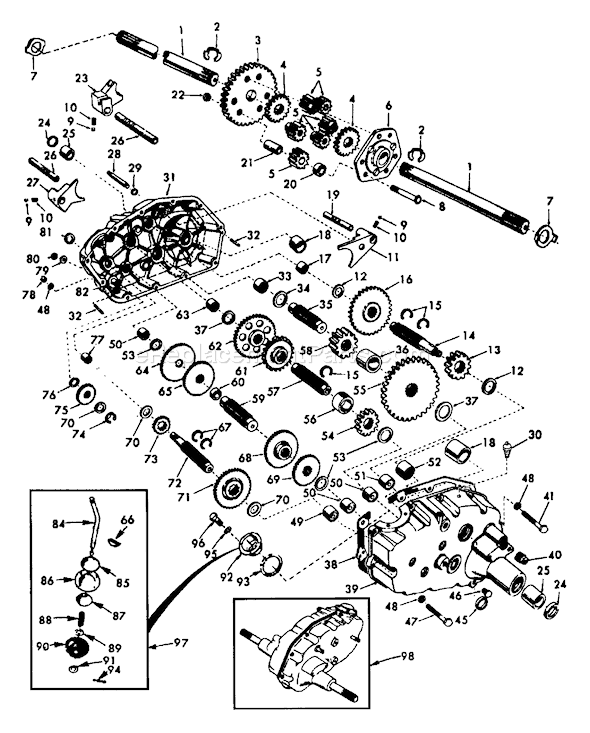 Husqvarna GT 200 (HN2050A) (1993-12) Ride Mower Page J Diagram