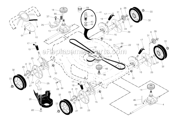 Husqvarna Lawn Mower Parts Diagram