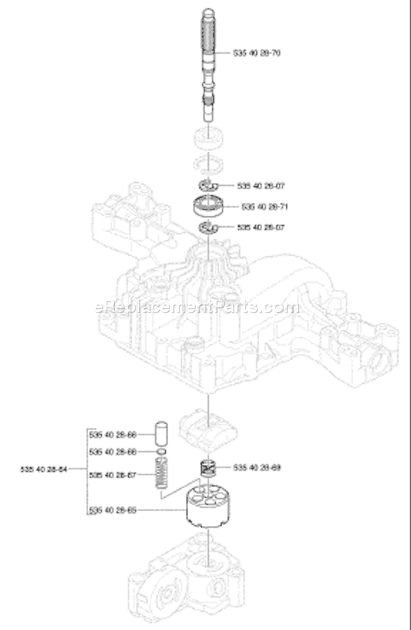 Husqvarna K 46 Transmission (2002-06) Engine Page I Diagram