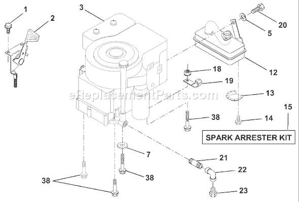 Husqvarna LRH 125 (954001222A) (1994-07) Lawn Tractor Page E Diagram