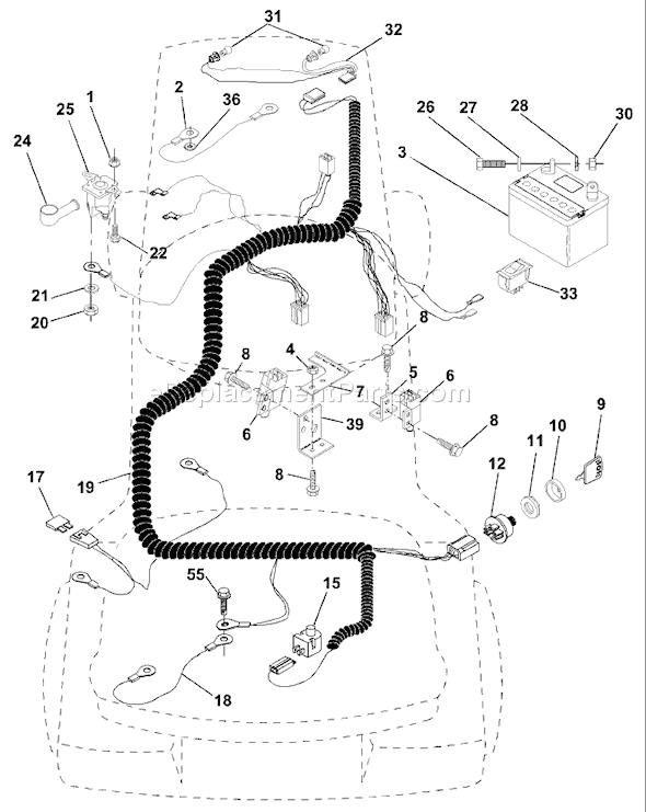 Husqvarna LRH 125 (954001222B) (1995-03) Lawn Tractor Page D Diagram