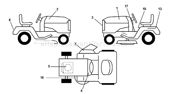 Husqvarna LR 122 (954140105B) (2000-01) Lawn Tractor Page C Diagram