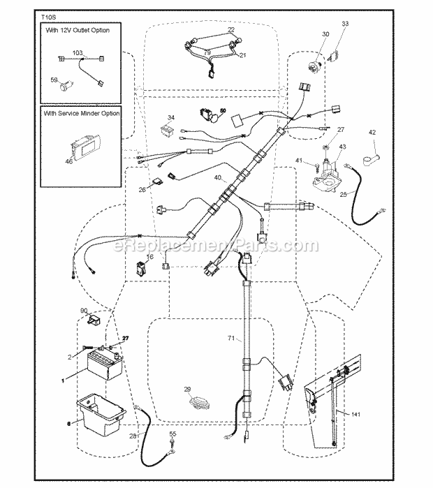 Husqvarna LT2213A (2012-08) LT2213A - 96041015204 (2012-08) Electrical Diagram