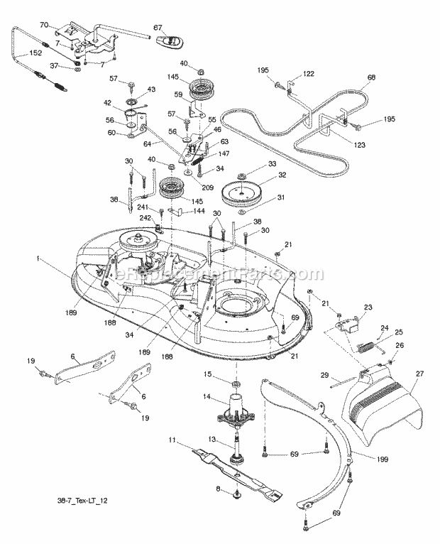 Husqvarna LT2217A (2012-08) LT2217A - 96041010306 (2012-08) Mower_Deck__Cutting_Deck Diagram