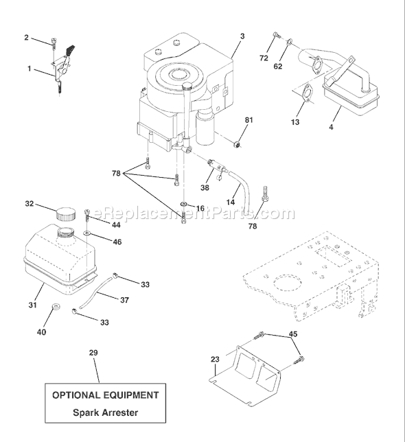 Husqvarna LT 1238 C (954567024) (2001-10) Ride Mower Page E Diagram