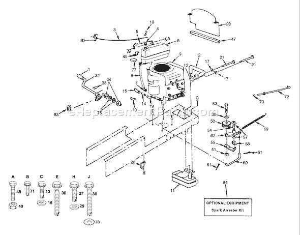 Husqvarna LT 125 (H12538D) (954000332) (1991-10) Ride Mower Page G Diagram