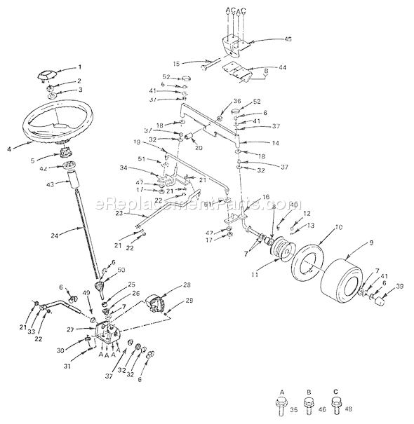 Husqvarna LT 125 (HVLT125AE) (1990-01) Ride Mower Page I Diagram