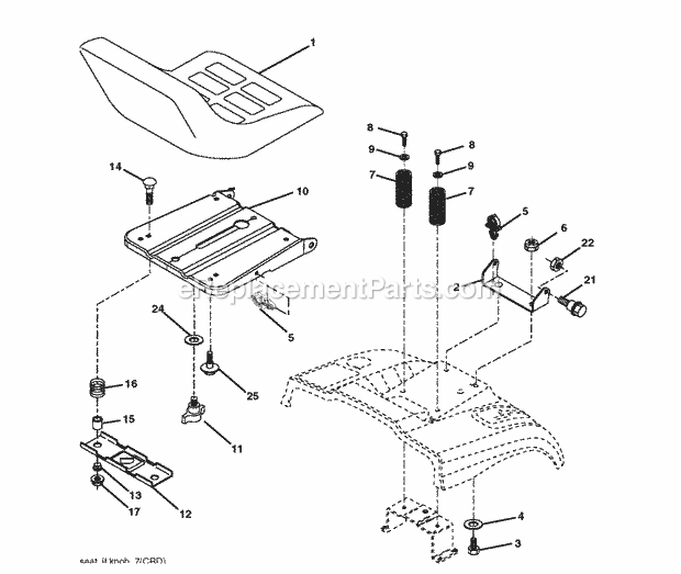 Husqvarna LZ20H107 (2010-09) LZ20H107 - 96061033200 (2010-09) Seat Diagram