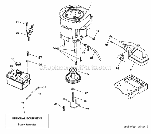 Husqvarna PB20H46YT (2008-03) PB20H46YT, 96042003700 (2008-03) Page E Diagram