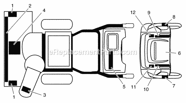 Husqvarna PO8527ESA (2004) PO8527ESA (2004) Decals Diagram