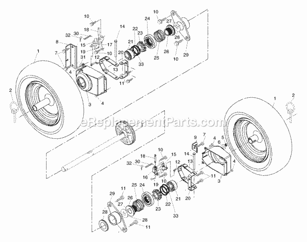 Husqvarna PP1130ESA (2002) PP1130ESA (2002) Wheels Diagram